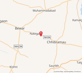 Map of Patia, Uttar Pradesh