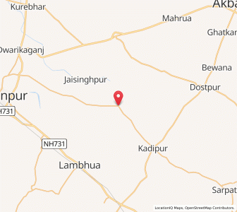 Map of Patkhauli, Uttar Pradesh