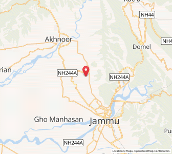 Map of Patoni, Kashmir