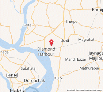 Map of Patra, West Bengal