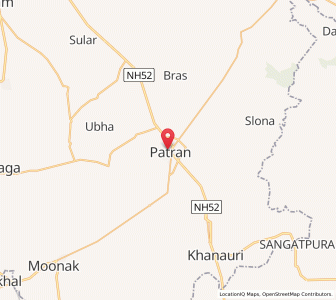 Map of Patran, Punjab