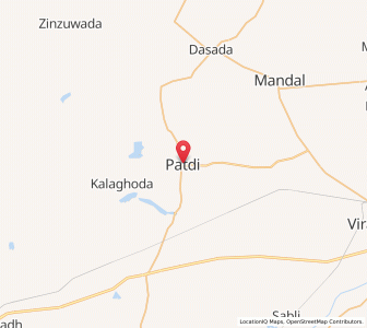 Map of Patri, Gujarat