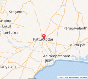 Map of Pattukkottai, Tamil Nadu