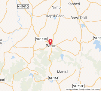 Map of Patur, Maharashtra