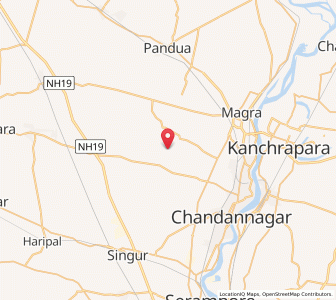 Map of Paunan, West Bengal