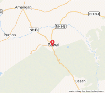 Map of Pawai, Bihar