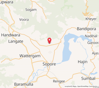 Map of Pazalpura, Kashmir
