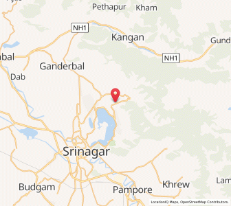 Map of Pazwalpura, Kashmir