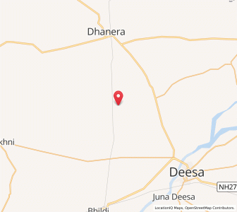 Map of Pechdal, Gujarat