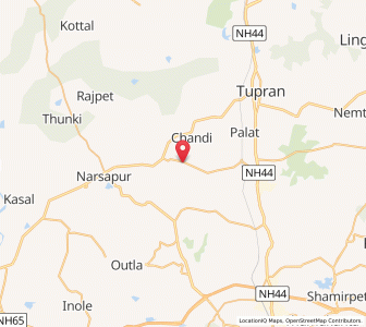 Map of Peddagutta, Andhra Pradesh
