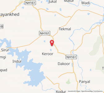 Map of Peddapur, Andhra Pradesh