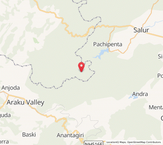 Map of Peddateda, Andhra Pradesh