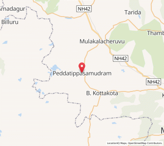 Map of Peddatippasamudram, Andhra Pradesh