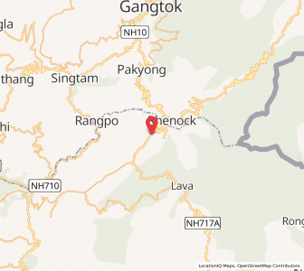 Map of Pedong, West Bengal