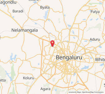 Map of Peenya, Karnataka