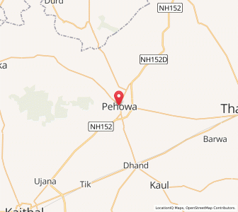 Map of Pehowa, Haryana