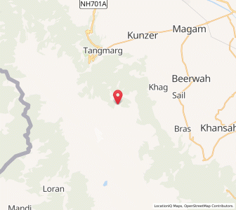 Map of Pejanpathri, Kashmir