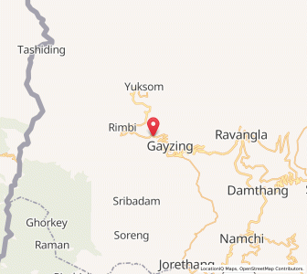 Map of Pelling, Sikkim