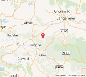 Map of Pemgiri, Maharashtra