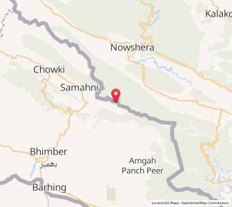 Map of Penga, Kashmir