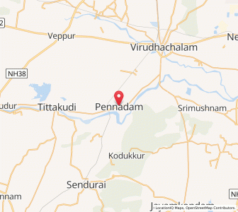 Map of Pennadam, Tamil Nadu
