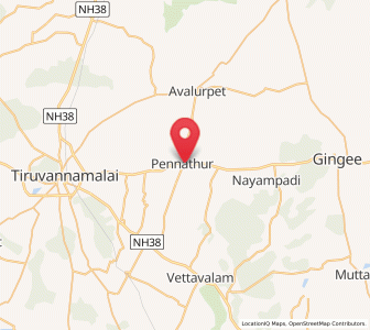 Map of Pennāthur, Tamil Nadu