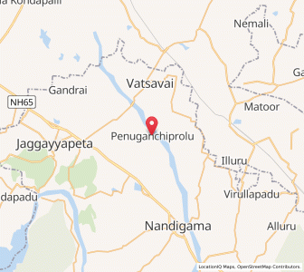 Map of Penuganchiprolu, Andhra Pradesh