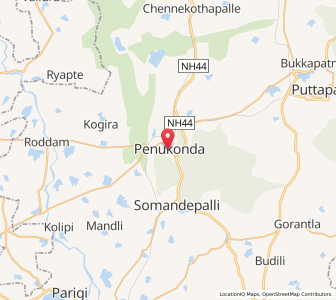 Map of Penukonda, Andhra Pradesh