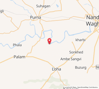 Map of Penur, Maharashtra