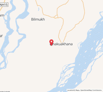 Map of Perabharigaon, Assam