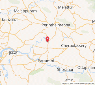Map of Peradiyur, Kerala