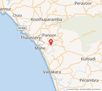 Map of Peringathur, Kerala