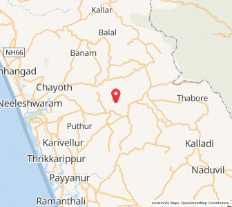Map of Peringom, Kerala
