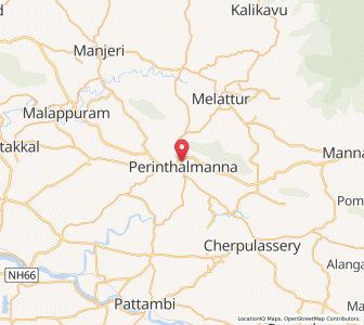 Map of Perintalmanna, Kerala