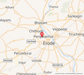 Map of Periya Semur, Tamil Nadu