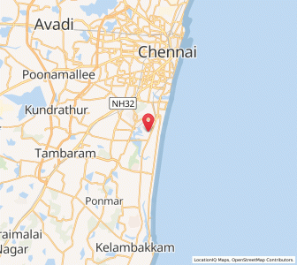 Map of Perungudi, Tamil Nadu