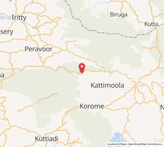 Map of Perya, Kerala