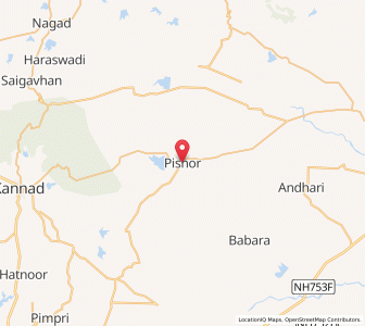Map of Pesavar, Maharashtra