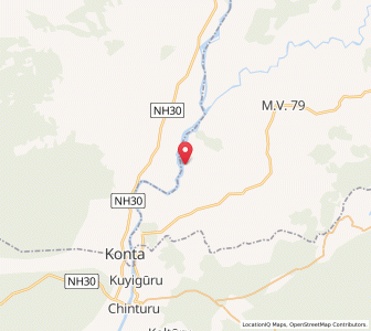 Map of Peta, Chhattisgarh