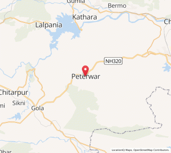 Map of Petarbar, Jharkhand