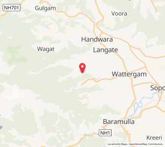 Map of Petha Darbal, Kashmir