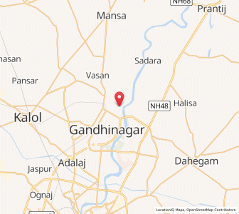 Map of Pethapur, Gujarat