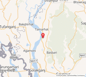 Map of Petla Bhati, Assam