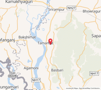 Map of Petla Ujan, Assam