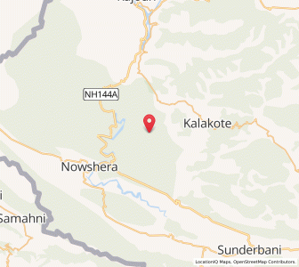 Map of Phali Bisithan, Kashmir