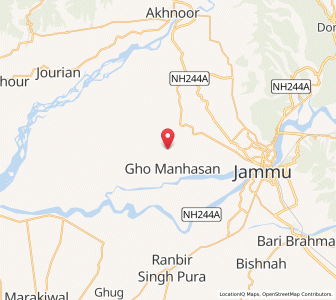 Map of Phalora, Kashmir