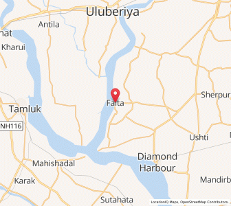 Map of Phalta, West Bengal