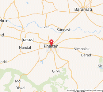 Map of Phaltan, Maharashtra