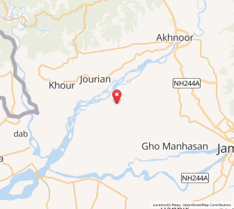 Map of Phalwal Bharat, Kashmir