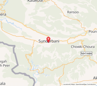 Map of Phalwari, Kashmir